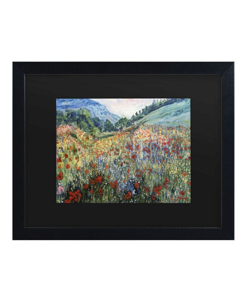 Masters Fine Art Field of Wild Flowers Matted Framed Art - 15" x 20"