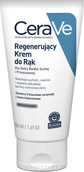 Regenerierende Handcreme mit 3 essentiellen Ceramiden - CeraVe Reparative Hand Cream 50 ml