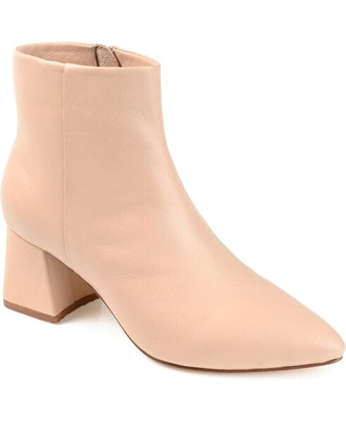 Women's Tabbie Pointed Toe Block Heel Dress Booties