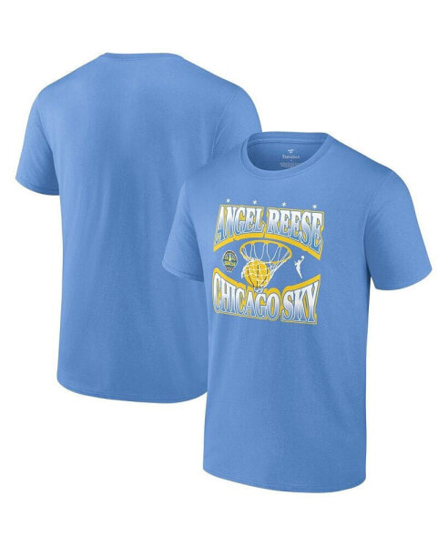 Men's and Women's Angel Reese Sky Blue Chicago Sky Wing T-Shirt