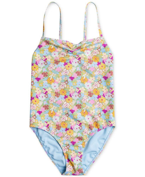 Big Girls Nostalgic Seaside Floral One-Piece Swimsuit