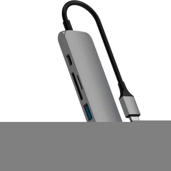 Электроника Satechi Адаптер Type-C USB Passthrough HDMI Hub V2 Space Gray