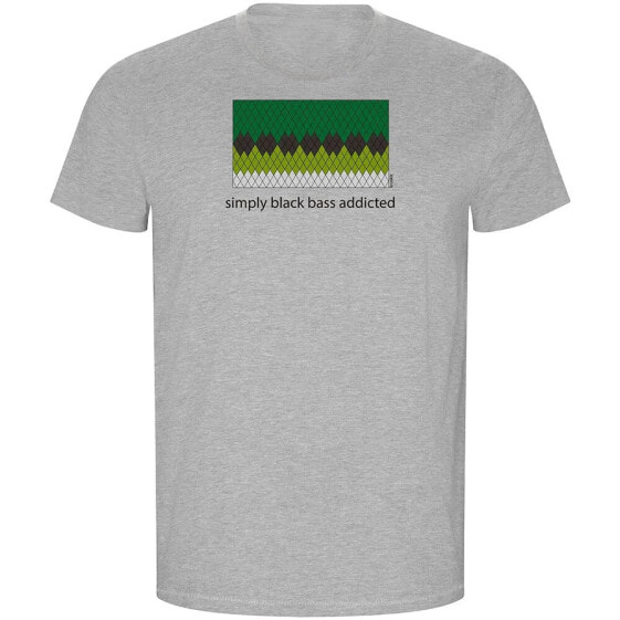 KRUSKIS Simply Black Bass Addicted ECO short sleeve T-shirt