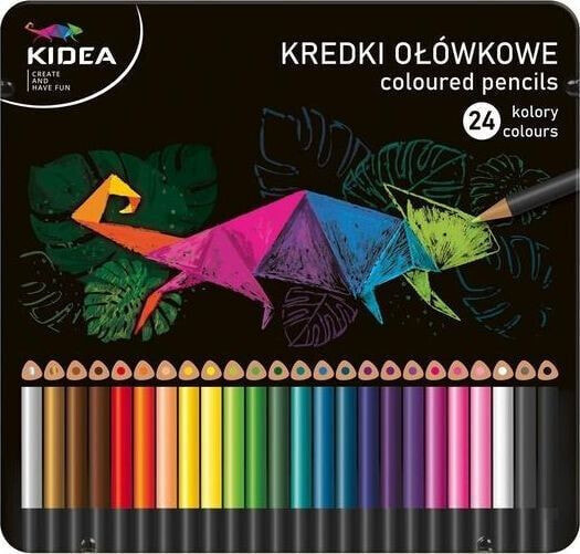Цветные карандаши Derform Zestaw 24 треугольные карандаши (KTMP24KA)