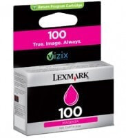 Lexmark 100 Magenta Return Program Ink Cartridge - Pigment-based ink