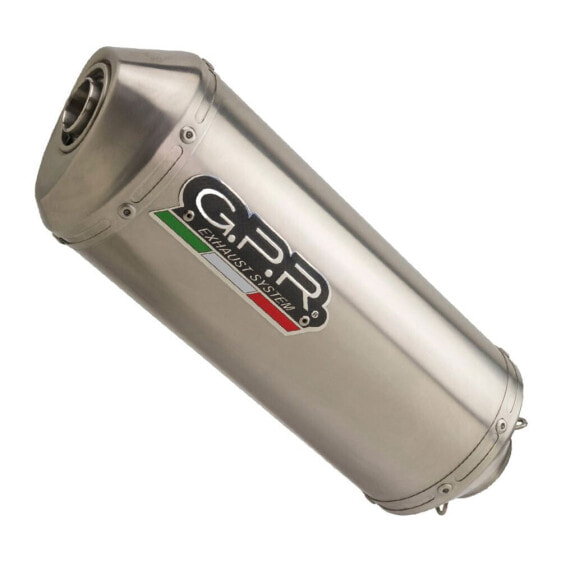 GPR EXHAUST SYSTEMS Satinox Aprilia Tuareg 660 21-23 Ref:E5.A.77.SAT Homologated Stainless Steel Slip On Muffler