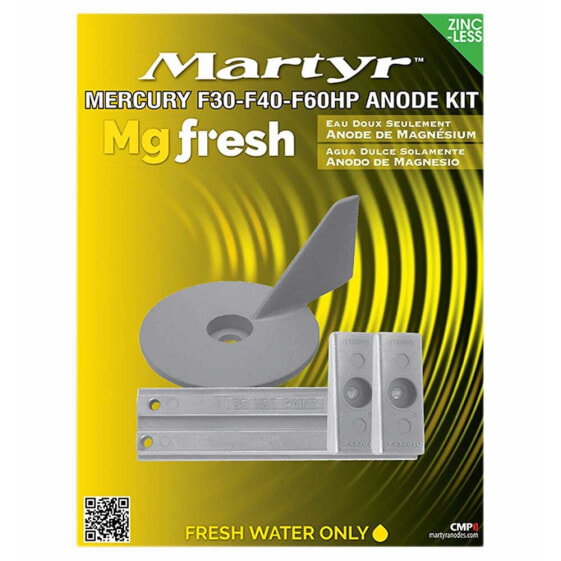 MARTYR ANODES F30-F40-F60HP Mercury Magnesium Anode Kit