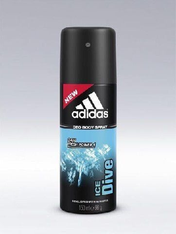 Adidas Ice Dive Deodorant Body Spray Парфюмированный дезодорант и спрей для тела 150 мл