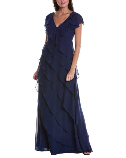 Teri Jon By Rickie Freeman Georgette Gown Women's