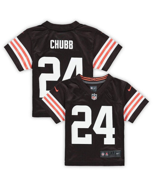 Boys and Girls Toddler Nick Chubb Brown Cleveland Browns Game Jersey