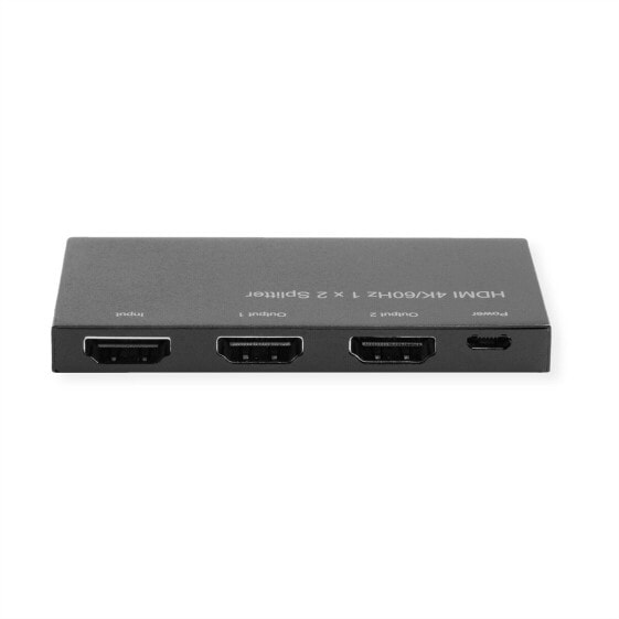 ROLINE 14013556 - HDMI Splitter 2 Port Ultra Slim - Kvm Switch - 2-port