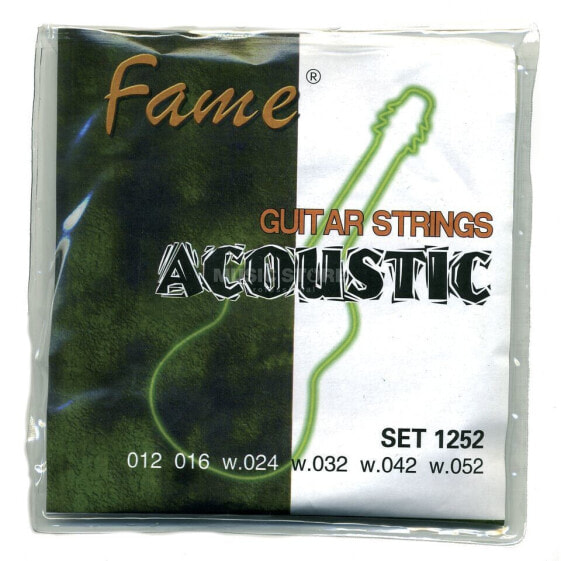 Fame A-Guitar Strings,12-52 round wound