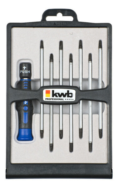 Отвертка для точных работ kwb 146600. цвет рукоятки: Черный/Синий