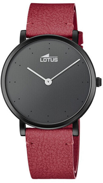 Мужские наручные часы с красным кожаным ремешком Lotus L18780 / 1