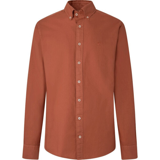 HACKETT Garment Dyed Oxford long sleeve shirt