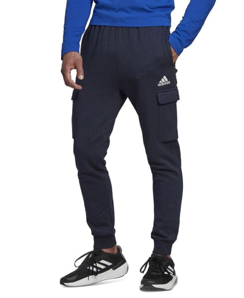 Брюки мужские Adidas Essentials Regular Tapered-Fit Fleece Cargo Joggers