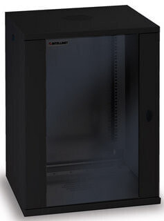Intellinet Network Cabinet - Wall Mount (Standard) - 15U - Usable Depth 260mm/Width 510mm - Black - Flatpack - Max 60kg - Metal & Glass Door - Back Panel - Removeable Sides,Suitable also for use on desk or floor - 19",Parts for wall install (eg screws/rawl plugs) no