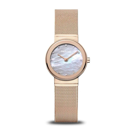 Bering Damen Armbanduhr Classic 26 mm Armband Edelstahl roségold glänzend 10126-366