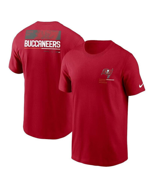 Men's Red Tampa Bay Buccaneers Team Incline T-shirt