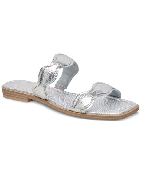 Women's Ilva Wavy Double-Strap Slide Sandals