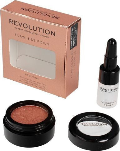 Makeup Revolution Flawless Foils Metaliczny cień do powiek + baza Rebound