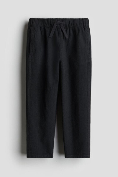 Linen-blend Pull-on Pants