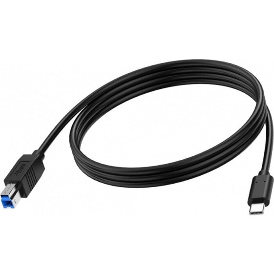 Vision TC 2MUSBCB/BL - 2 m - USB C - USB B - USB 3.2 Gen 1 (3.1 Gen 1) - Black