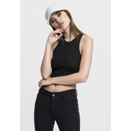 URBAN CLASSICS Rib Crop Top short sleeve T-shirt