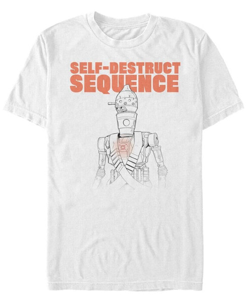 Star Wars The Mandalorian IG-11 Self-Destruct Sequence Short Sleeve Men's T-shirt