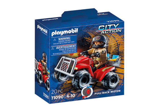 Игровой набор Playmobil Fire Department Speed Quad 71090 (Патрульный квадроцикл пожарной службы)
