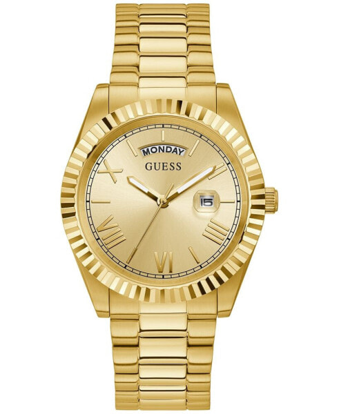 Часы GUESS Gold Tone Stainless Steel Watch 42mm