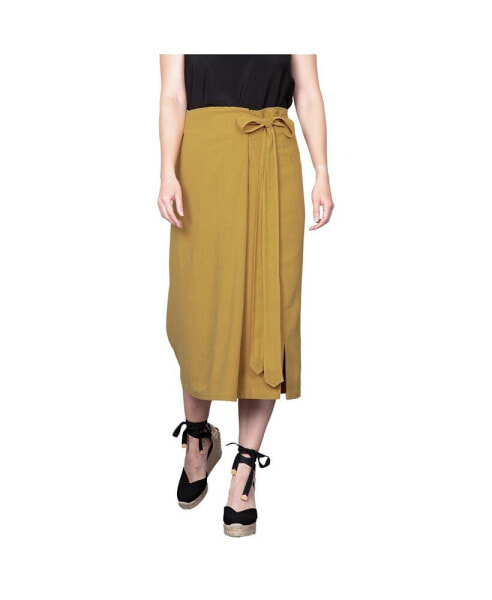 Women's Wrap Style A-Line Skirt