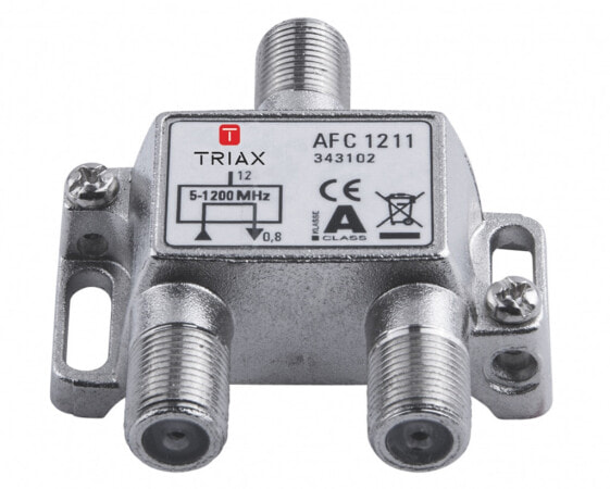 Triax AFC 1211 - Cable splitter - 75 ? - 5 - 1218 MHz - Metallic - Zinc - Female