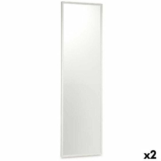 Настенное зеркало Белый Деревянный MDF 40 x 142,5 x 3 cm (2 штук)