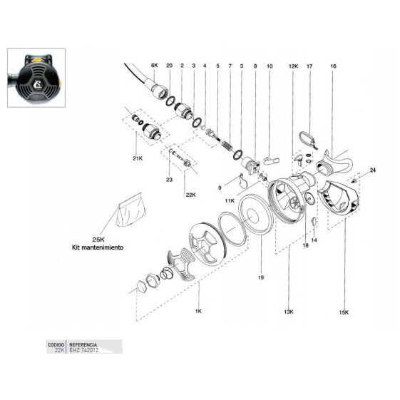 CRESSI Valve Second Stage Regulator With Seat