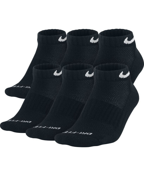 Unisex Everyday Plus Cushioned Training Ankle Socks 6 Pairs