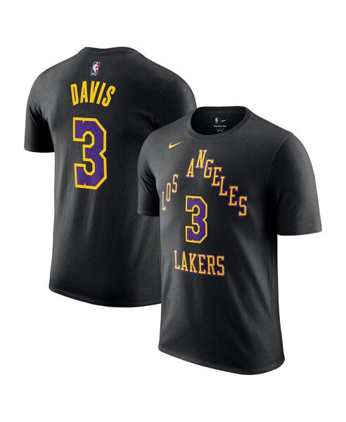 Men's Black Los Angeles Lakers 2023/24 City Edition Name and Number T-shirt