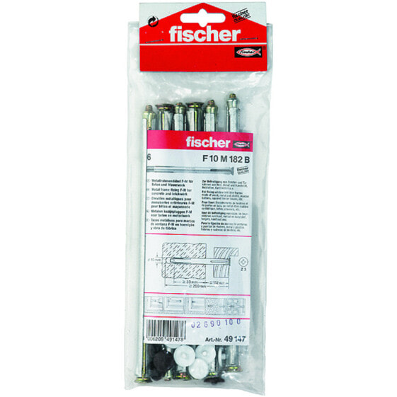 fischer 49147-F10 - Round - Galvanized steel,Metal - 18.2 cm - 20 cm - 6 pc(s)