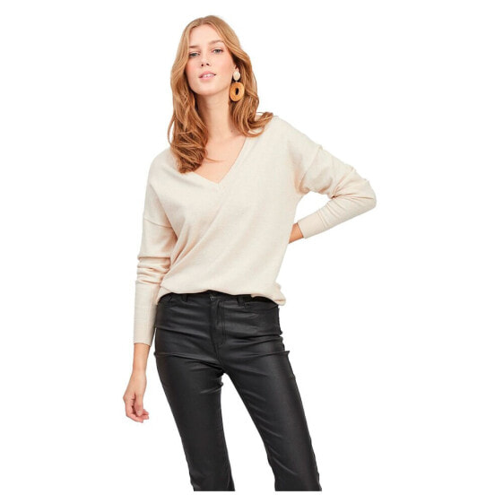 OBJECT Thess Long Sleeve V Neck Sweater