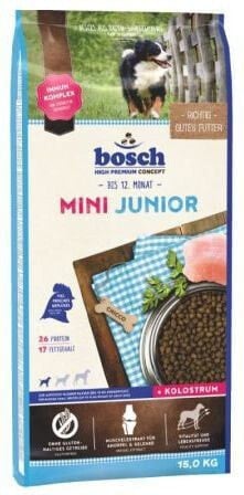 Сухой корм для собак Bosch, Junior Mini, для мелких пород, 15 кг