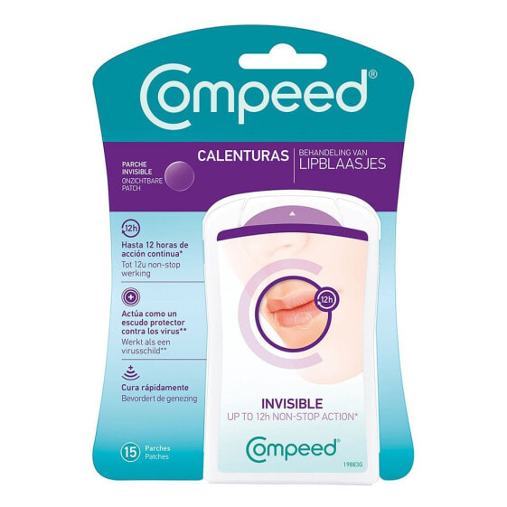 Compeed Invisible Cold Sore Patch Невидимый пластырь от герпеса 15 пластырей