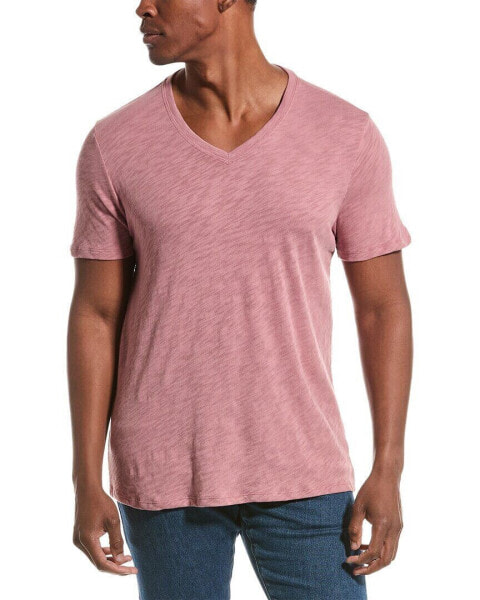 Atm Anthony Thomas Melillo Slub V-Neck T-Shirt Men's Pink L