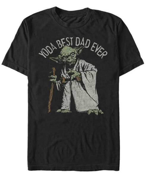 Men's Star Wars Yoda Best Dad Ever Short Sleeve T-Shirt