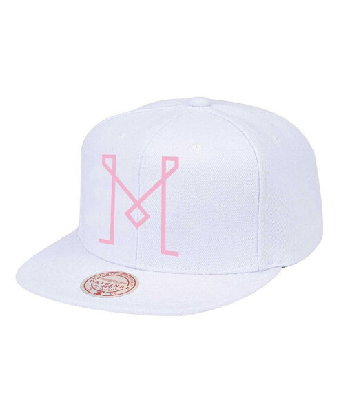 Men's White Inter Miami CF Logo Snapback Hat