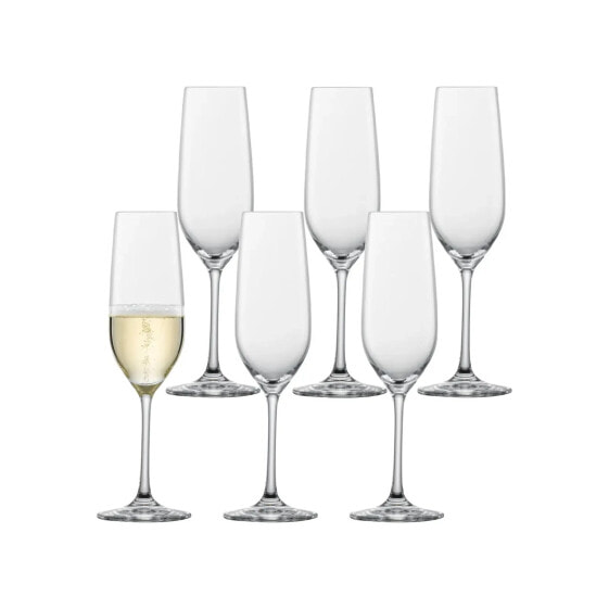 Бокалы для шампанского SCHOTT-ZWIESEL Viña с намеком на муцирование 227 мл, 6 шт.