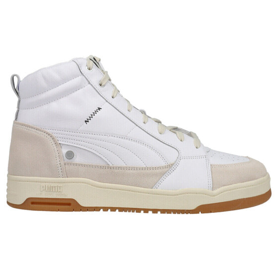 Puma Slipstream Mid Ami Lace Up Mens Off White, White Sneakers Casual Shoes 384