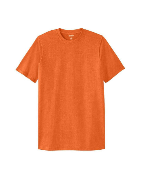 Big & Tall Shrink-Less Lightweight Longer-Length Crewneck T-Shirt