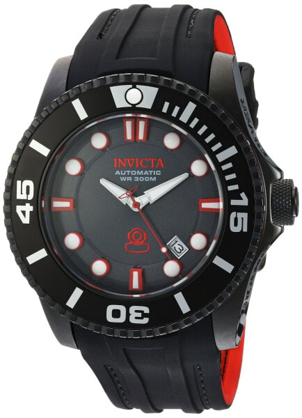 Invicta Men's 20205 Pro Diver Analog Display Automatic Self Wind Black Watch