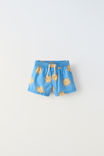 3-6 years/ sun print swim shorts