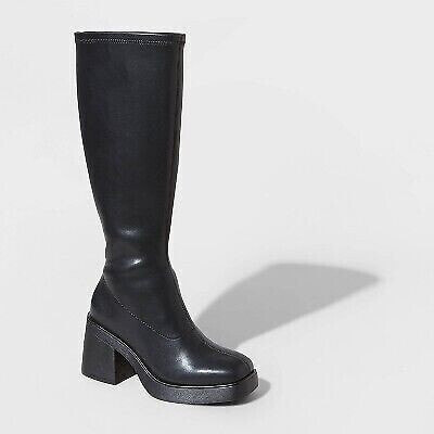 Women's Azzahya Stretch Tall Dress Boots - Wild Fable Black 9.5